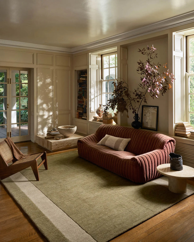 Leanne Ford x Loloi Craven Rug - Olive / Oatmeal