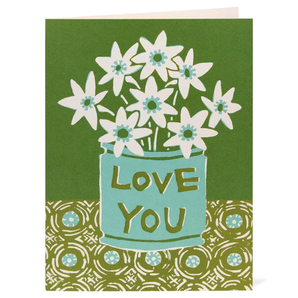 Love You Flowers Card