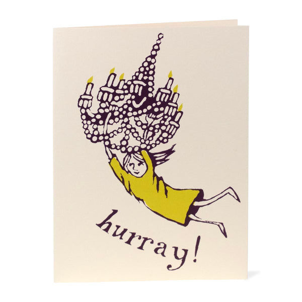 Chandelier Girl Card