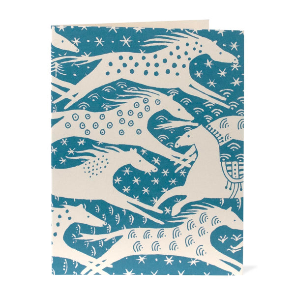 Blue Horses Card