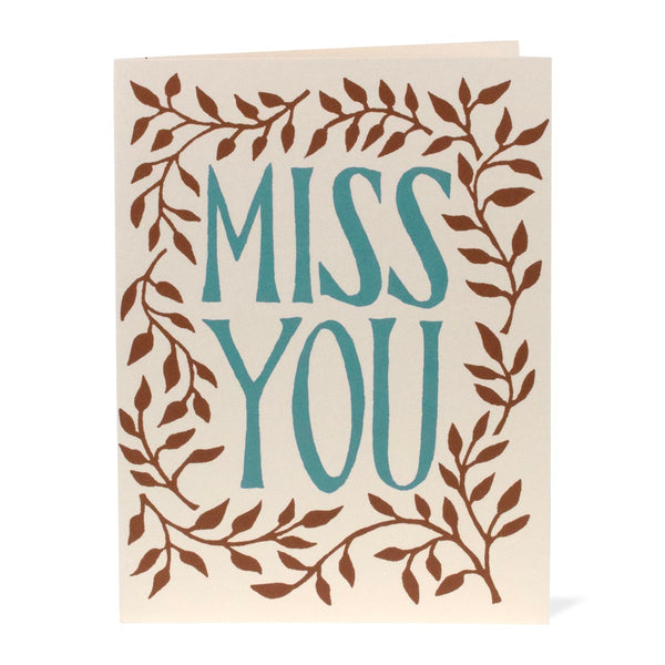 Miss You Card