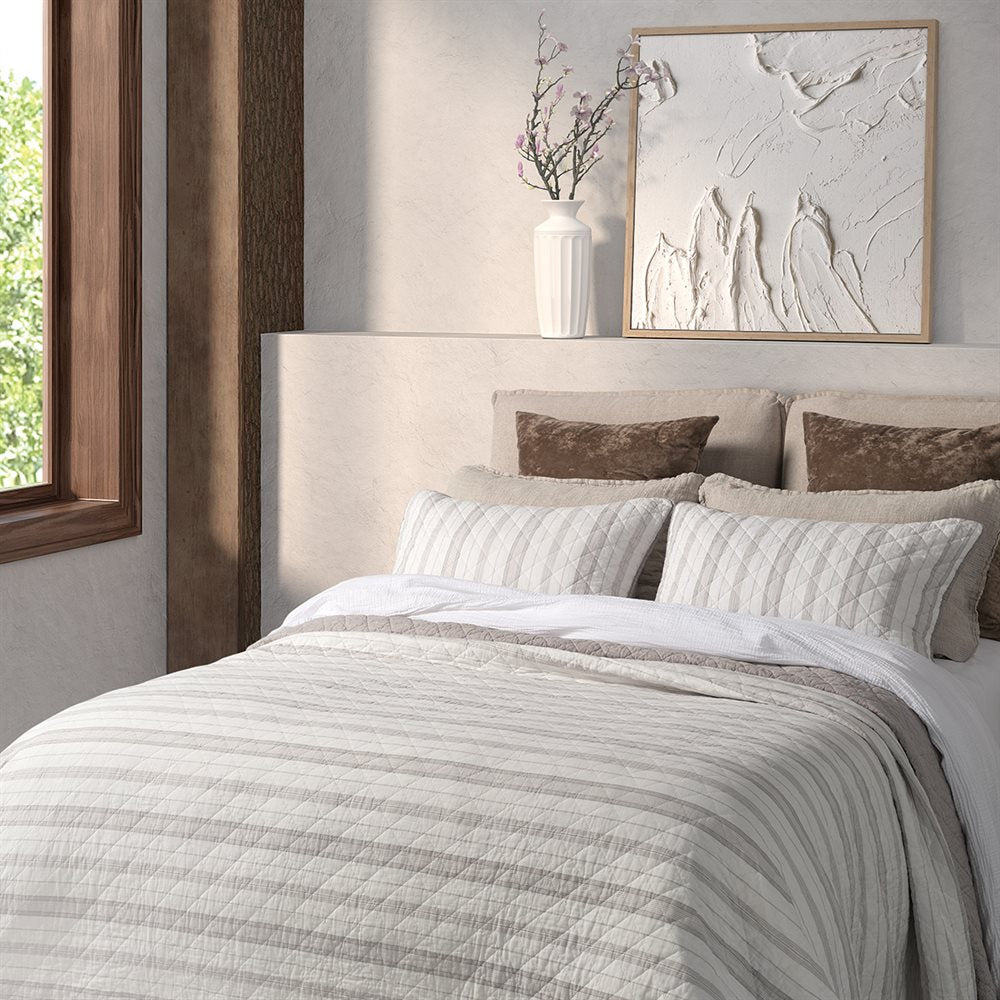 Striped Cotton Quilt (Four Sizes Available)