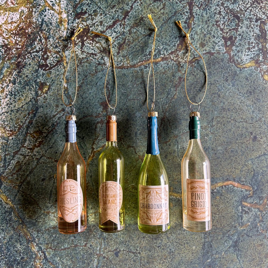 Glass Wine Bottle Ornaments (Eight Styles Available)