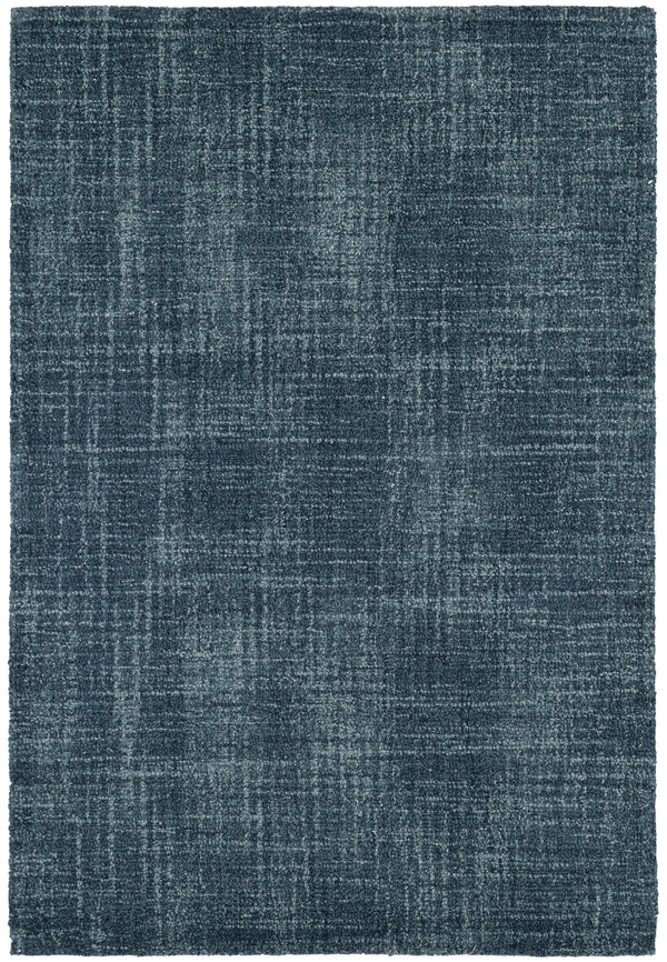 Dash & Albert - Crosshatch Denim Hand Micro Hooked Wool Rug