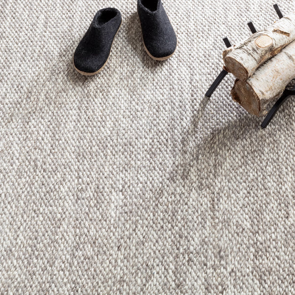 Dash & Albert Loggia Grey Handwoven Wool Rug