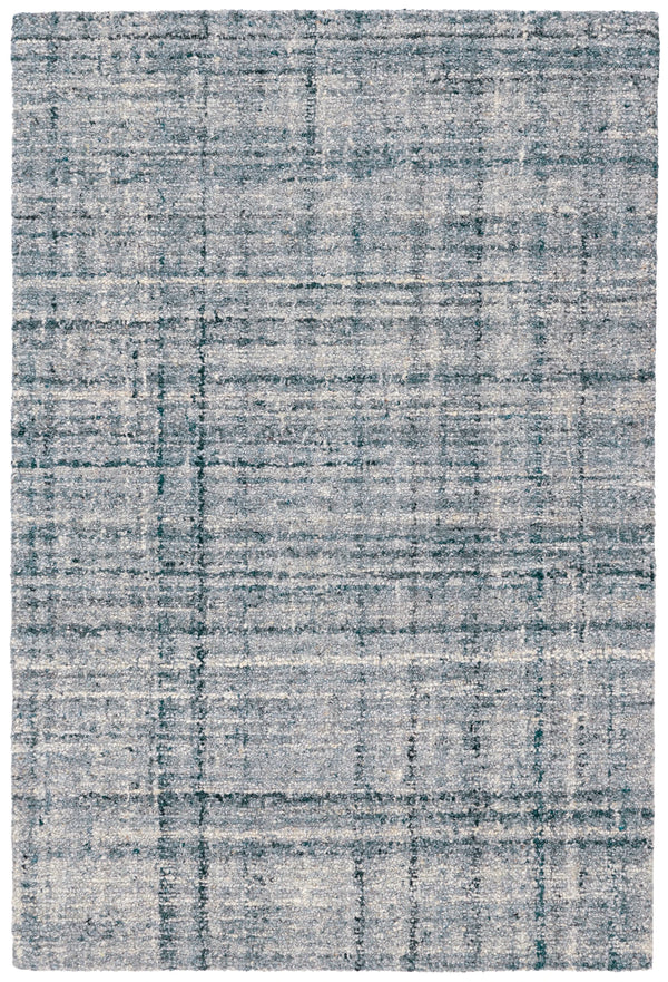 Dash & Albert - Harris Blue / Ivory Hand Micro Hooked Wool Rug