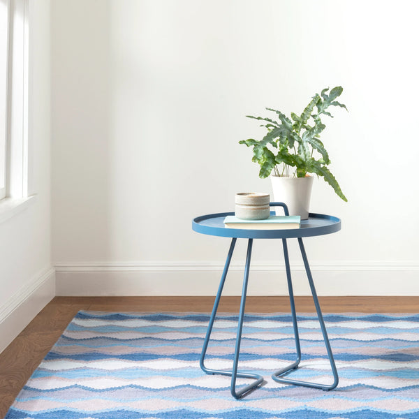 Dash & Albert - Safety Net Blue Handwoven Wool Rug