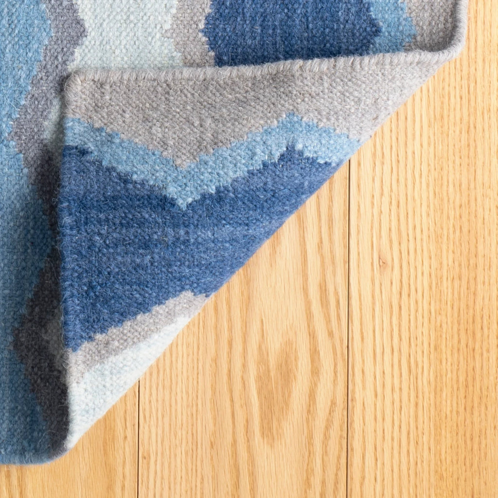 Dash & Albert - Safety Net Blue Handwoven Wool Rug