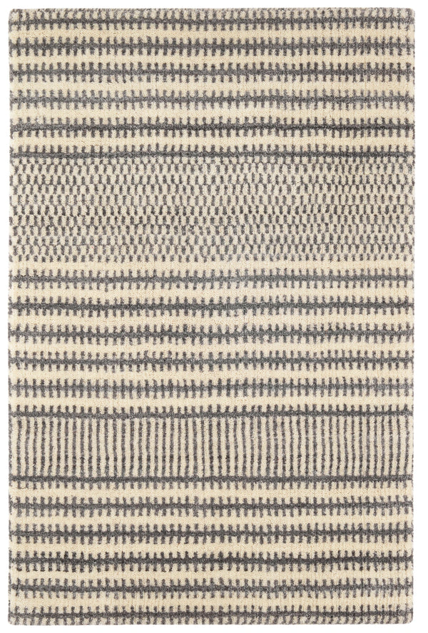 Dash & Albert - Tracks Grey Hand Loom Knotted Wool Rug