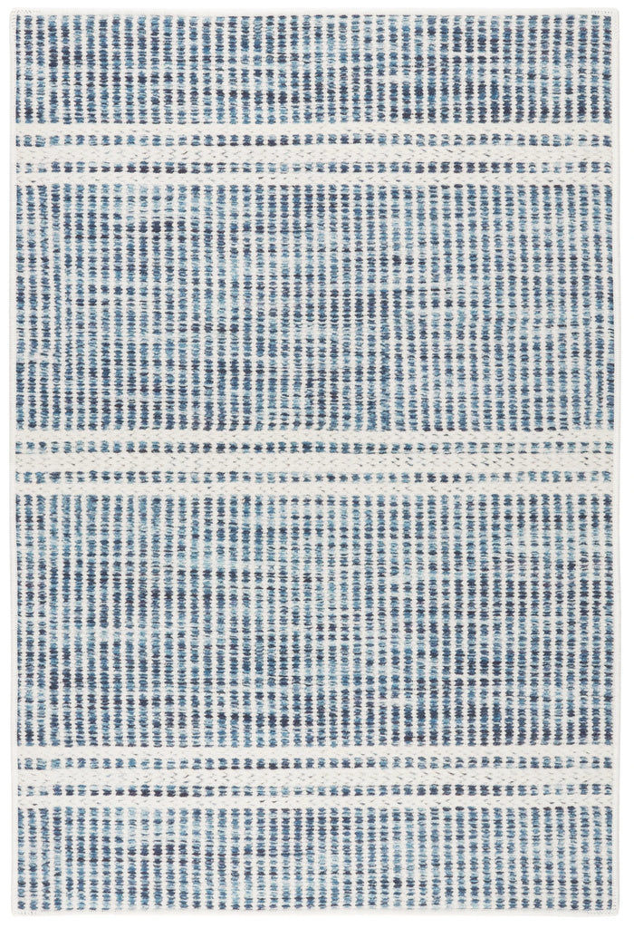 Dash & Albert - Malta Blue Machine Washable Rug