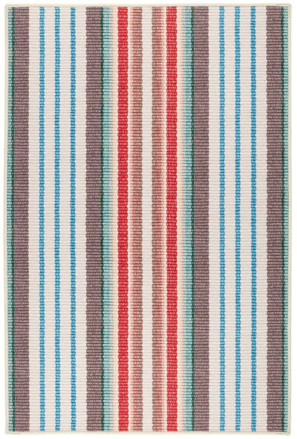 Dash & Albert - Ranch Stripe Multi Machine Washable Rug