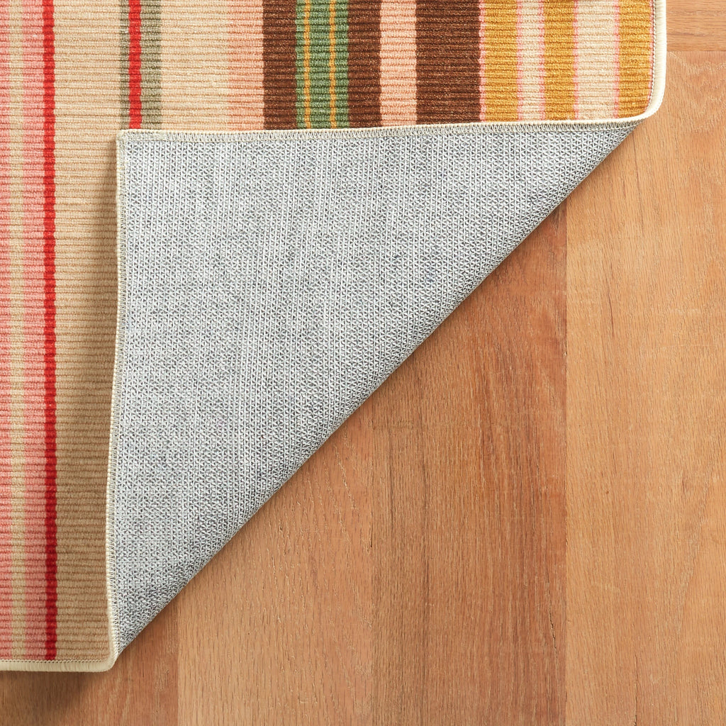 Dash & Albert - Sienna Stripe Multi Machine Washable Rug