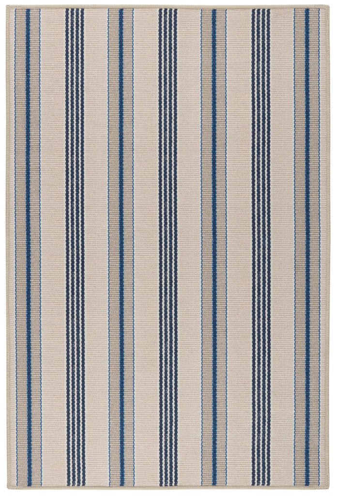 Dash & Albert - Nimes Ticking Neutral Machine Washable Rug