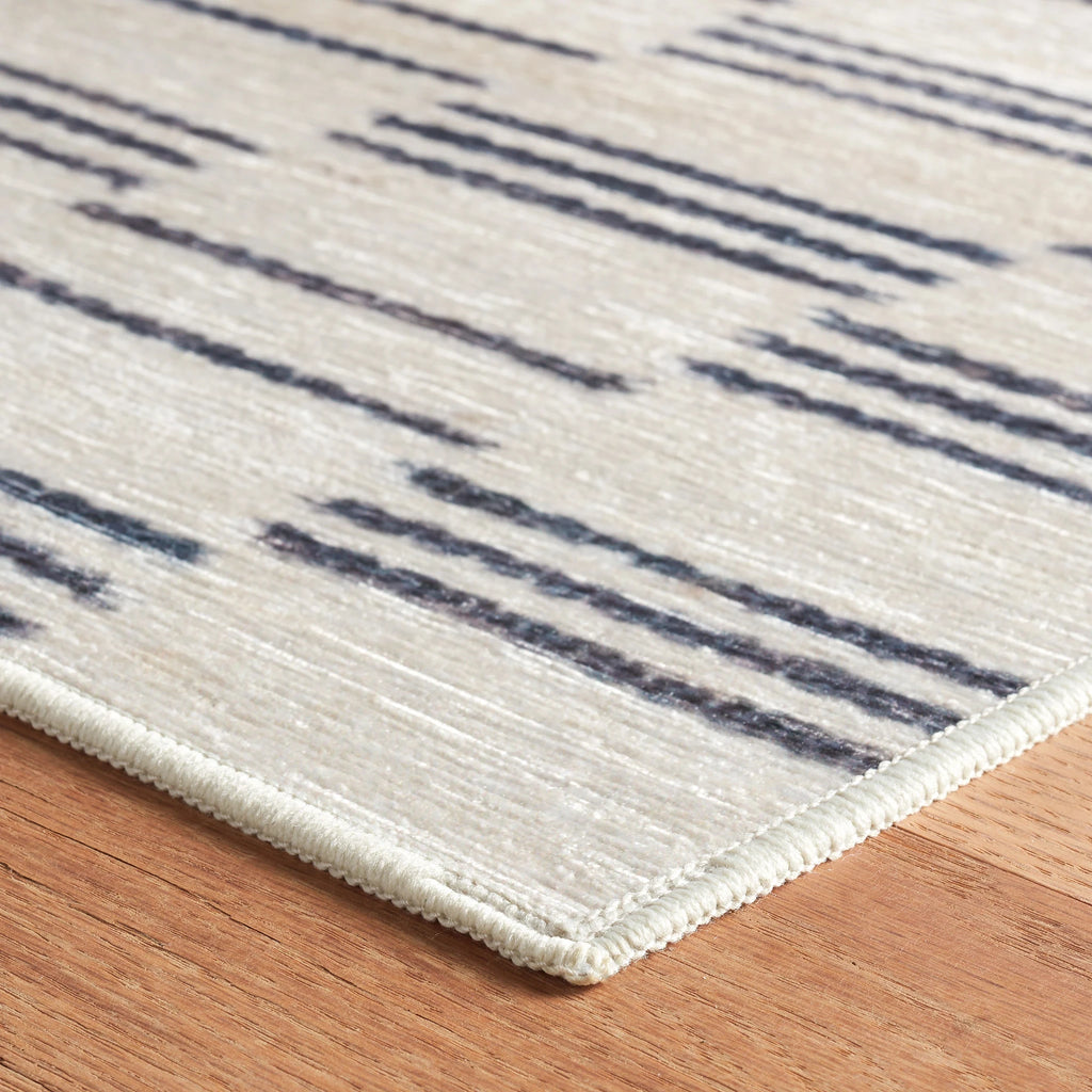 Dash & Albert -  Leni Oatmeal Machine Washable Rug