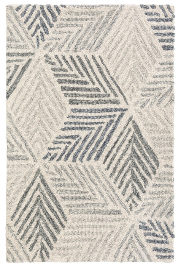 Dash & Albert - Karari Blue Hand Hooked Wool Rug