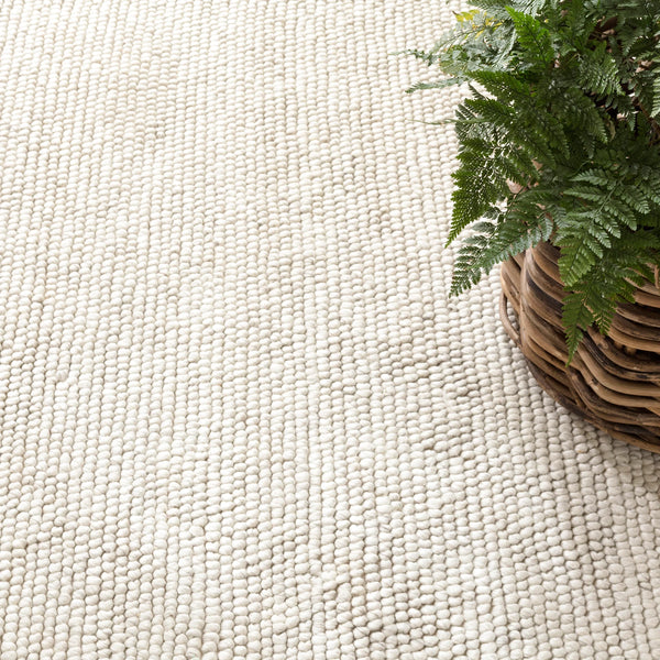 Dash & Albert - Niels Ivory Hand Micro Hooked Wool/Viscose Rug