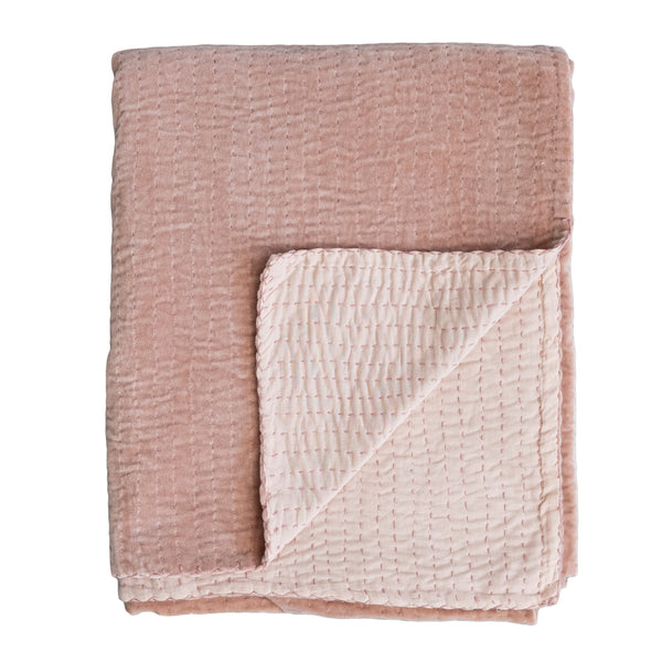 Kantha Cotton Velvet Throw