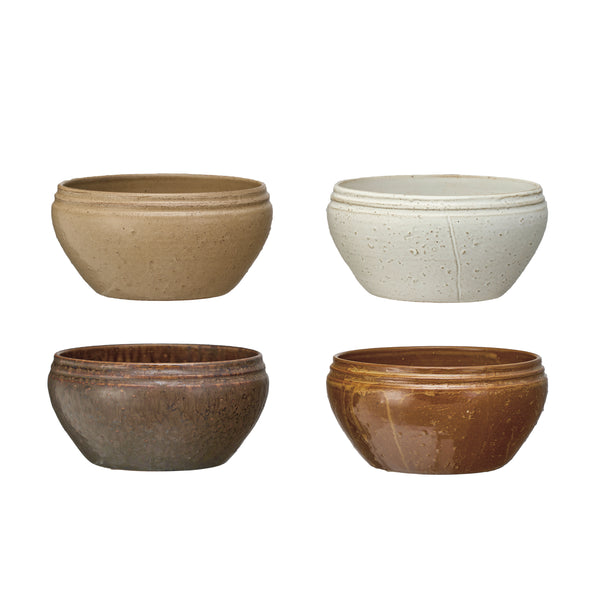 Stoneware Bowls - 6" (Four Colours Available)