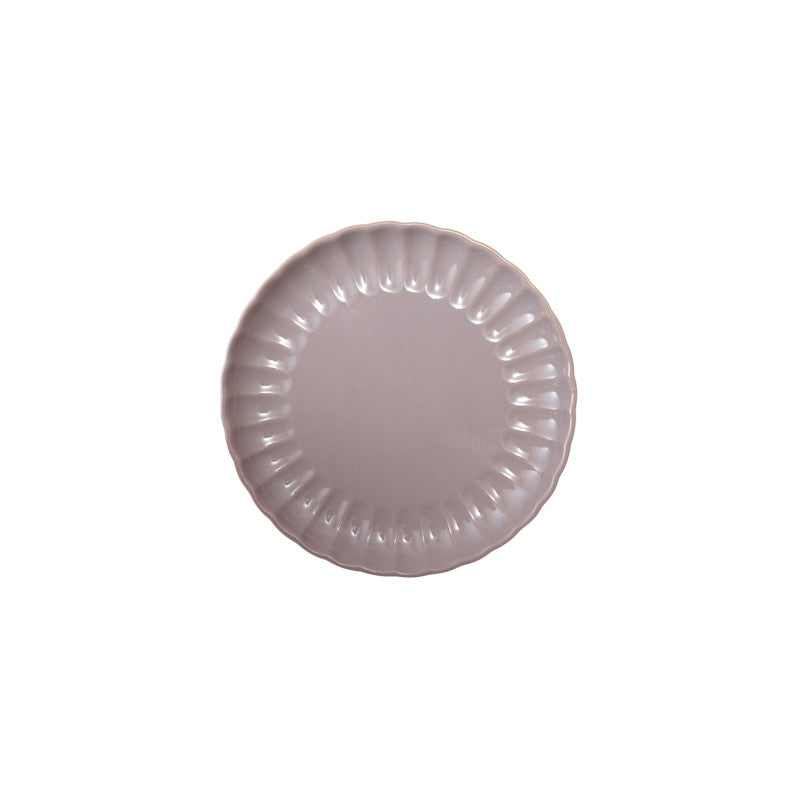 Fluted Stoneware Plates - 8" (Five Colours Available)