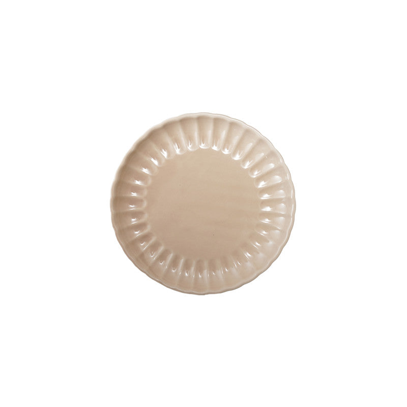 Fluted Stoneware Plates - 8" (Five Colours Available)