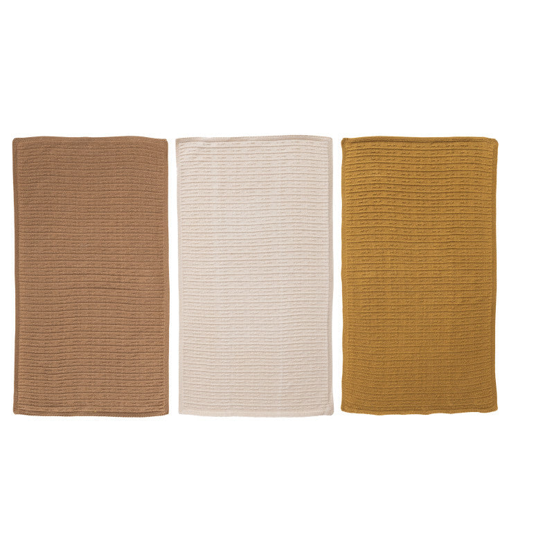 Cotton Knit Tea Towels (Three Colours Available)