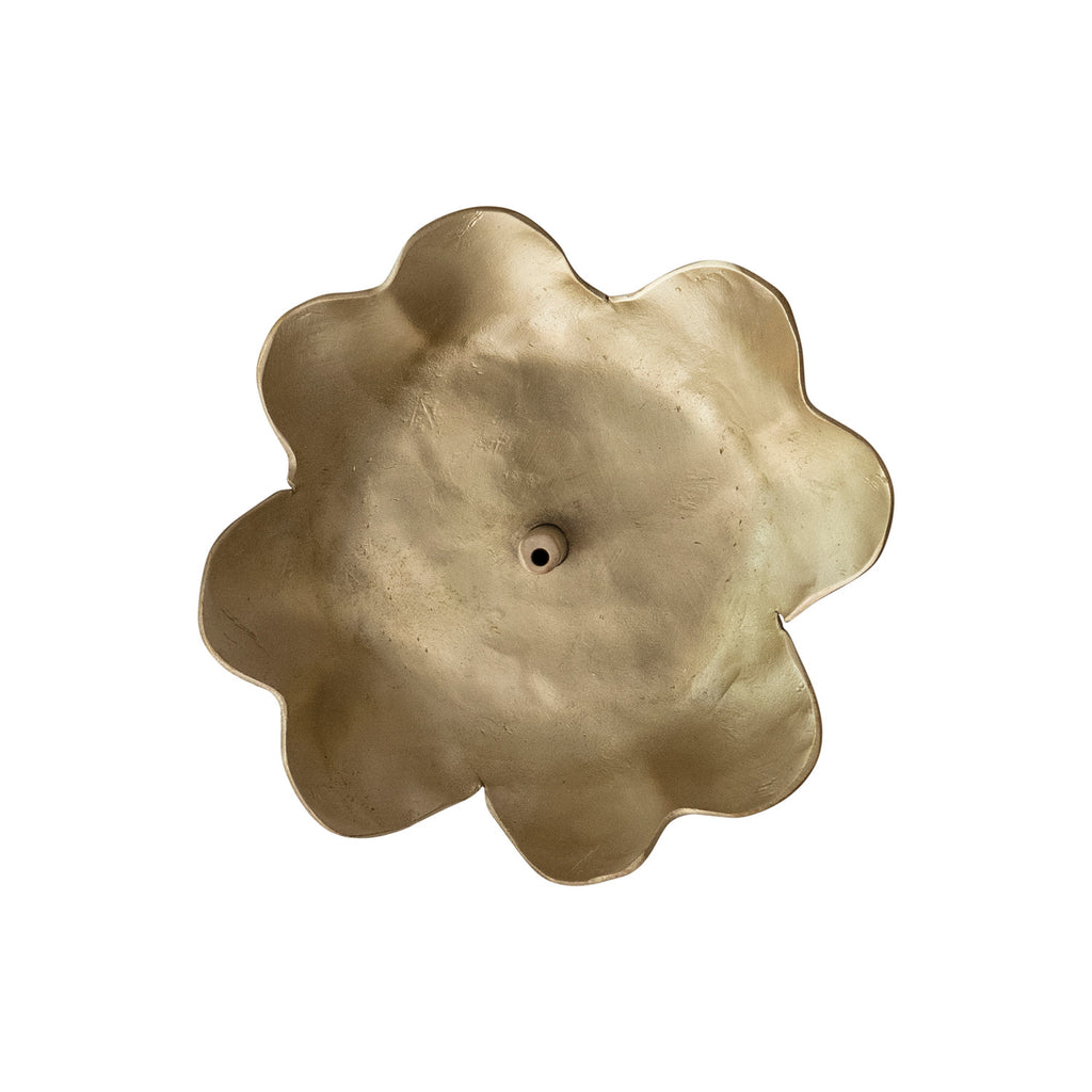 Brass Flower Incense Holder