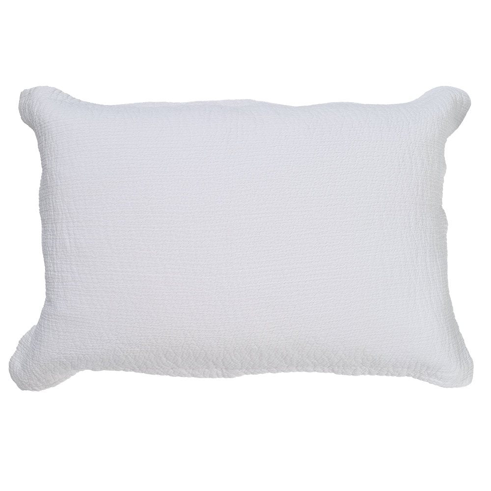 Ivory Cotton Pillow Sham (Two Sizes Available)