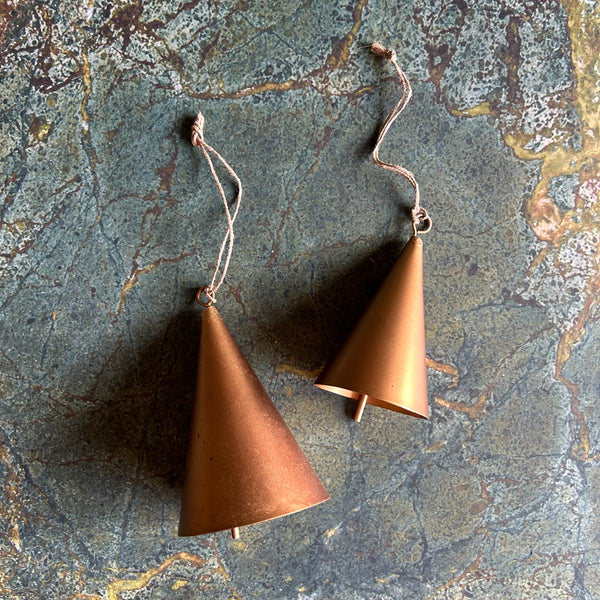 Simple Cone Bells - Gold Finish