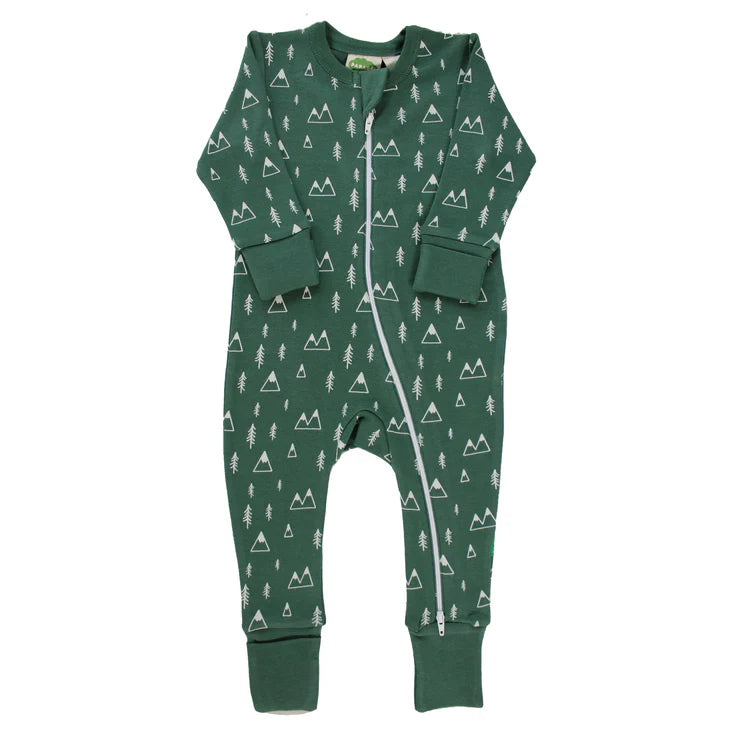 Parade Organics '2-Way' Zipper Romper - Mountains