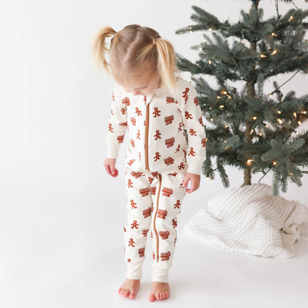 Parade Organics '2-Way' Zipper Romper - Gingerbread