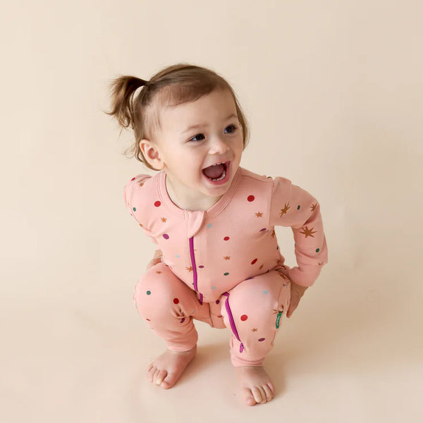 Parade Organics '2-Way' Zipper Romper - Confetti