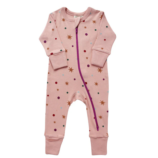 Parade Organics '2-Way' Zipper Romper - Confetti