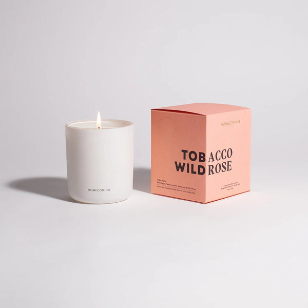 Tobacco Wild Rose Soy Candle