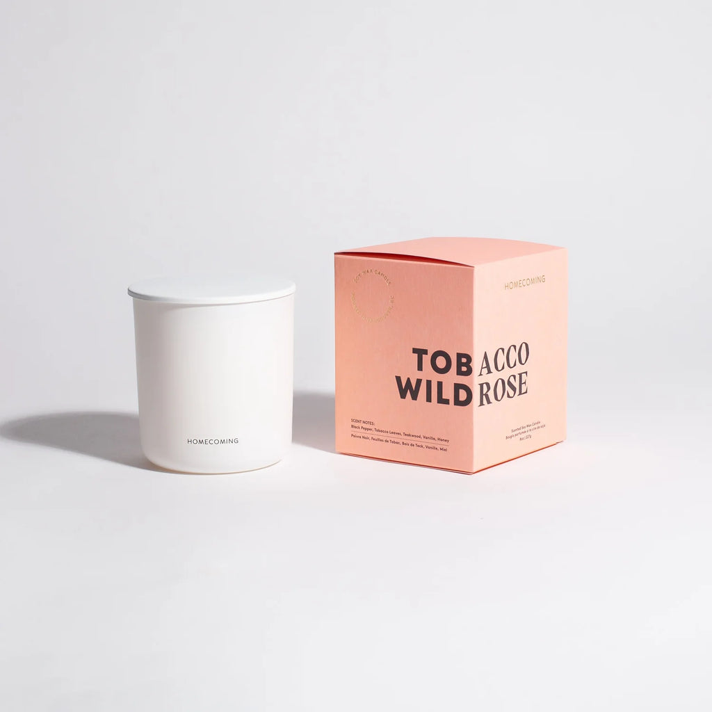 Tobacco Wild Rose Soy Candle