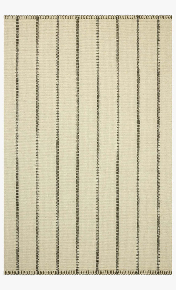Amber Lewis x Loloi Harlan Rug - Ivory / Charcoal