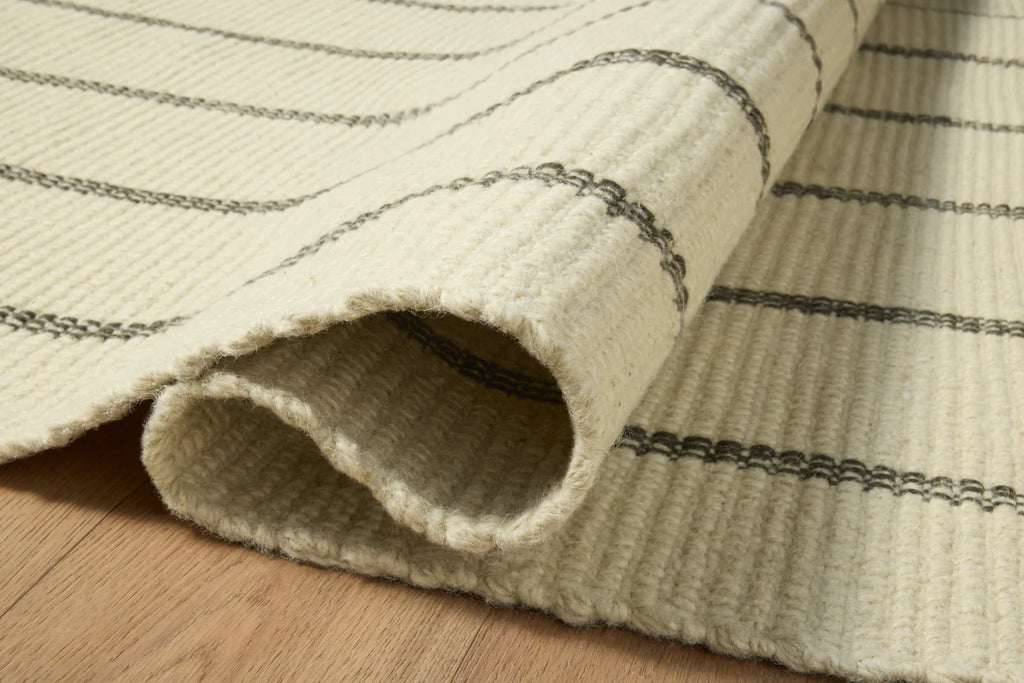 Amber Lewis x Loloi Harlan Rug - Ivory / Charcoal
