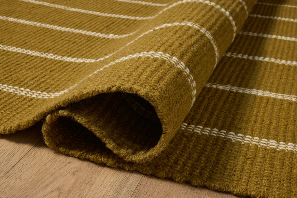 Amber Lewis x Loloi Harlan Rug - Ochre/ Ivory