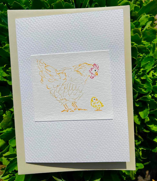 Hen and Chick Card