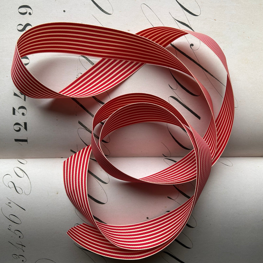 Striped Ribbon Wide /  1.5" - (Two Colours Available)