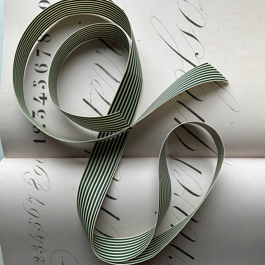 Striped Ribbon Wide /  1.5" - (Two Colours Available)
