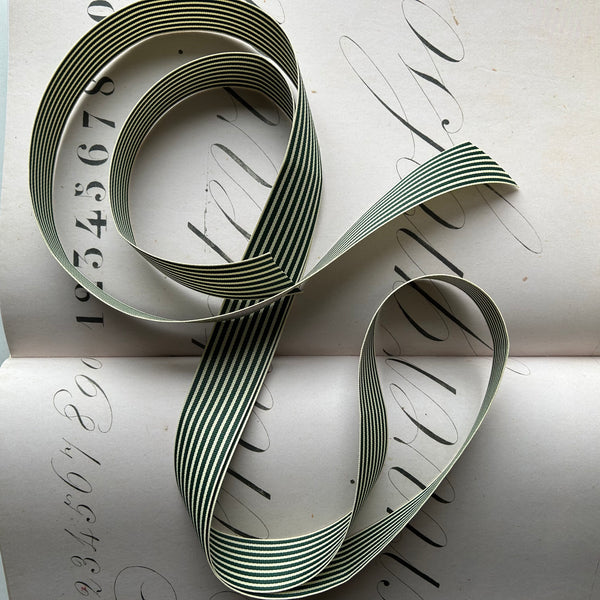 Striped Ribbon Wide /  1.5" - (Two Colours Available)