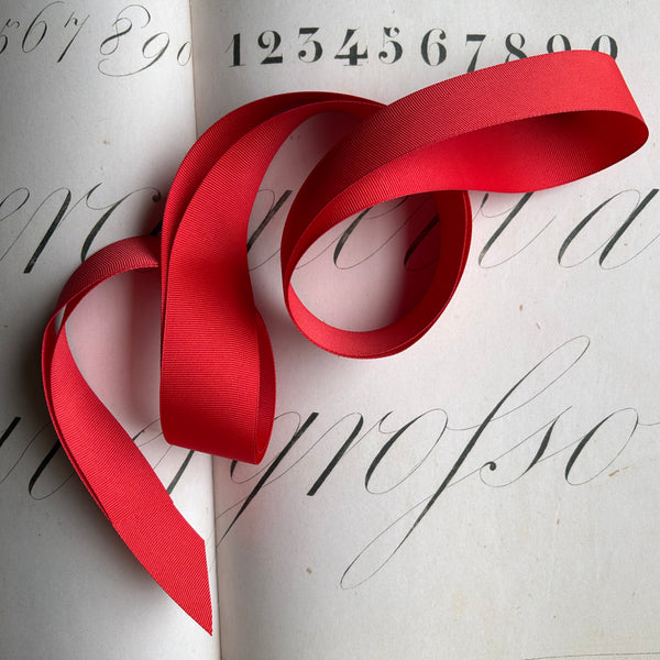 Red Grosgrain Ribbon Wide - 1.5"