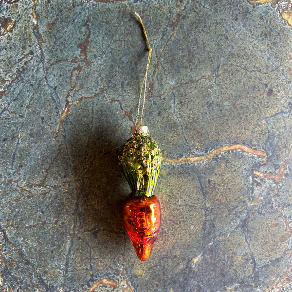 Glass Carrot Ornament