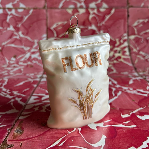 Glass Flour Sack Ornament