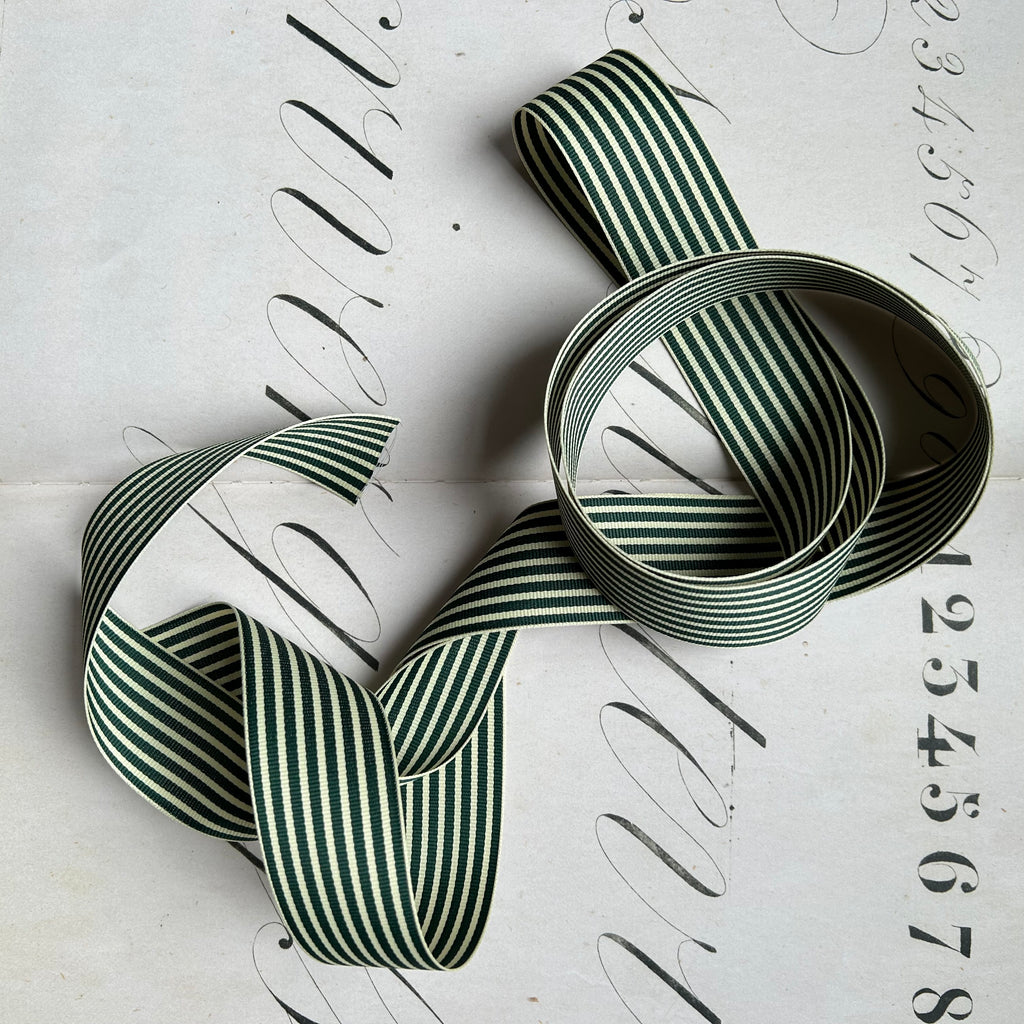 Striped Ribbon Wide /  1.5" - (Two Colours Available)