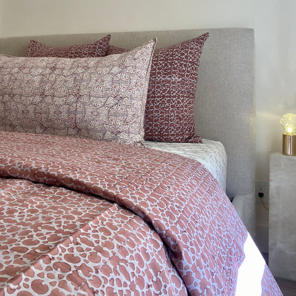 Suzani Duvet Cover - Rose (Two Sizes Available)