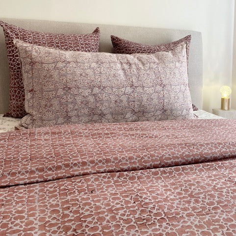 Suzani Duvet Cover - Rose (Two Sizes Available)