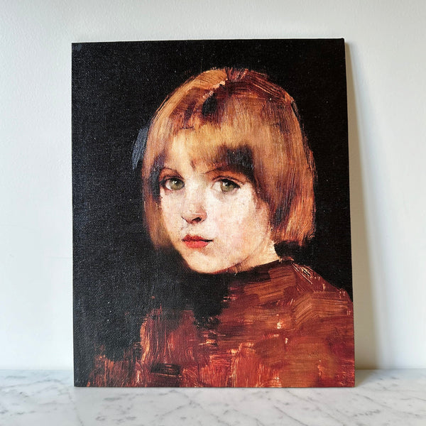 Artist Board - Green Eyed Girl Portrait