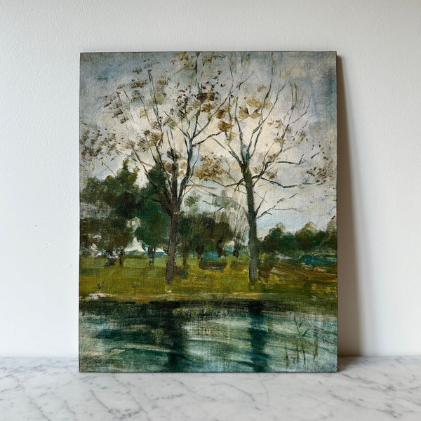 Artist Board - Two Trees Over Water