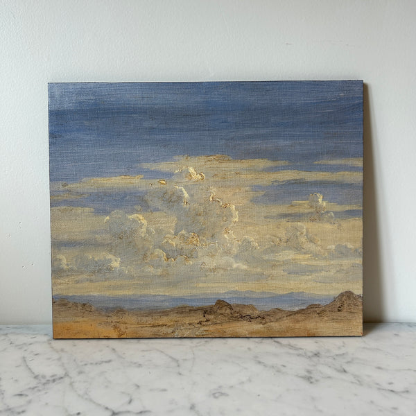 Artist Board - Clouds Over Sandy Beach